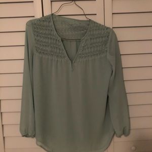 ⭐️5/$25 Mint green Blouse size medium/large